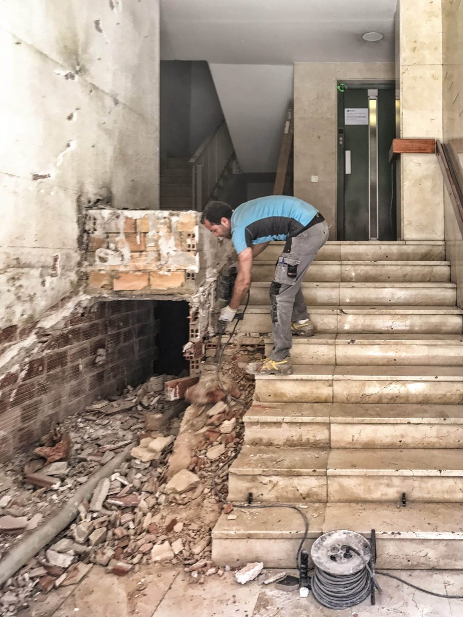 Cota Cero en Perez Galdos Valencia, proceso.