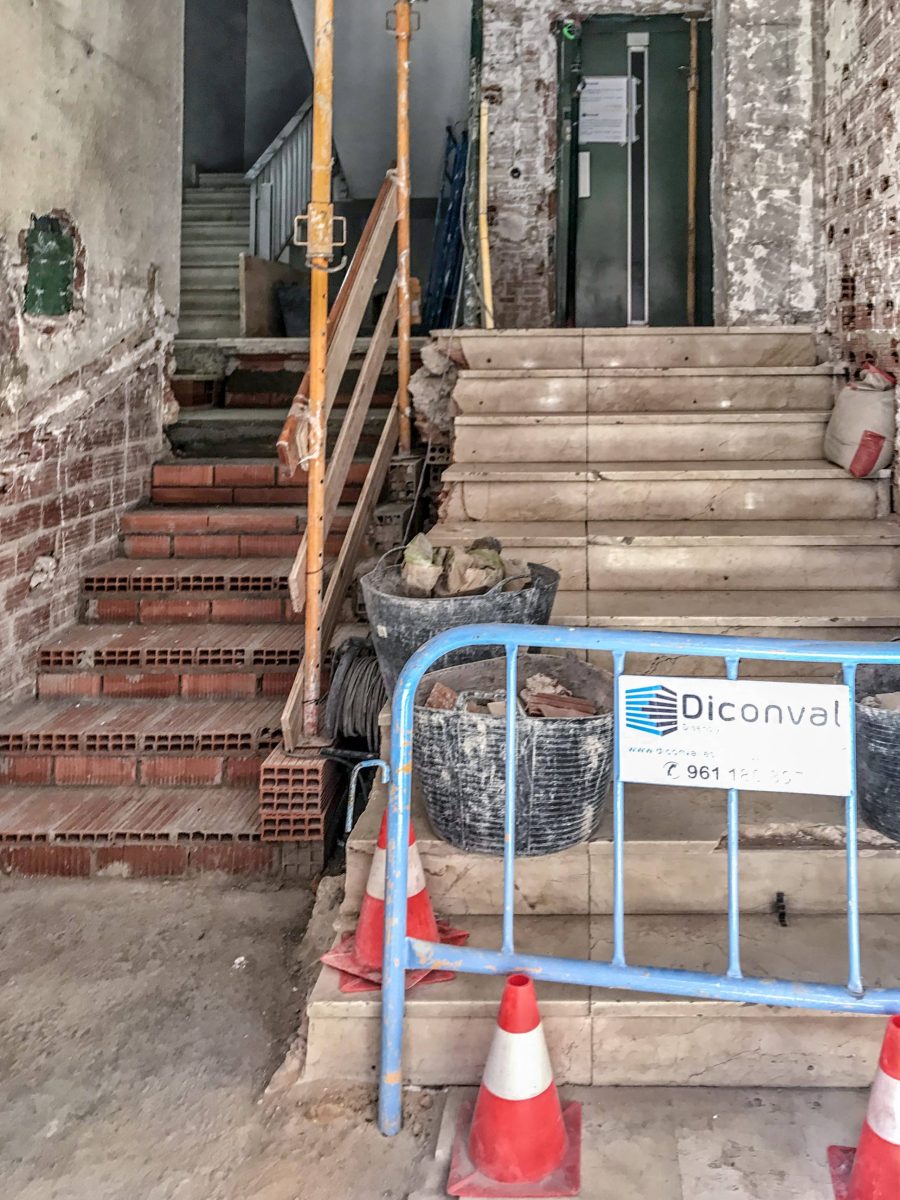 accesibildiad en Perez Galdos Valencia, proceso.