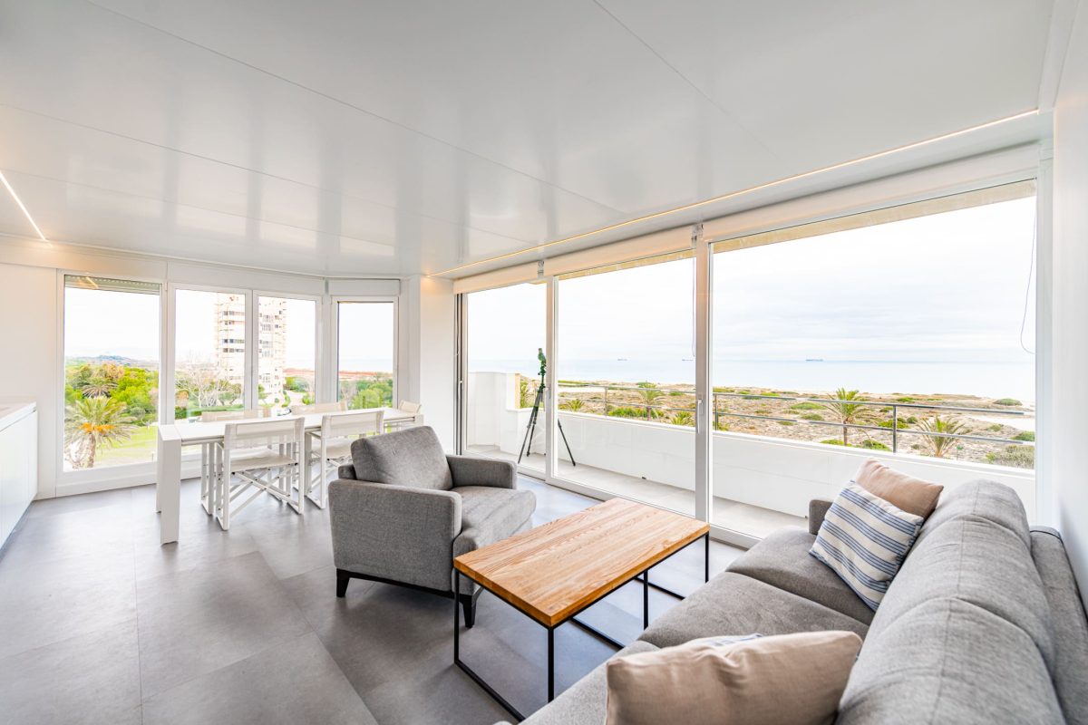 Rehabilitación de apartamento en el Saler Valencia Sala de estar