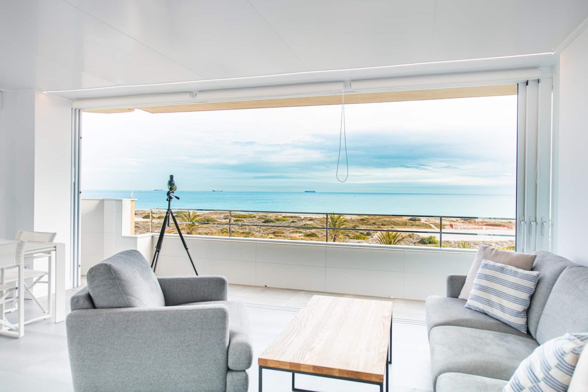 Rehabilitación de apartamento en el Saler Valencia Sala de estar