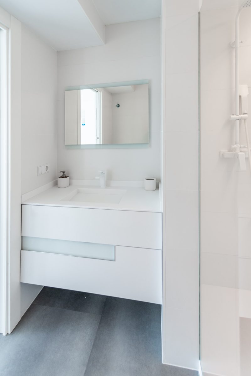 Rehabilitación de apartamento en el Saler Valencia Baño o aseo