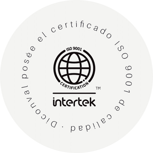 Certificado ISO 9001 de Intertek otorgado a Diconval